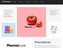 Tablet Screenshot of pharmafoods.es